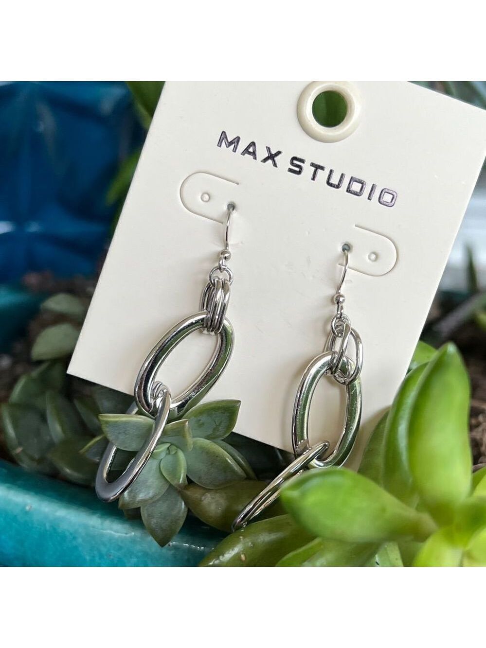 Silver Dangle Max Studio Earrings $16ea / 3 for $25 - Picture 3 of 7